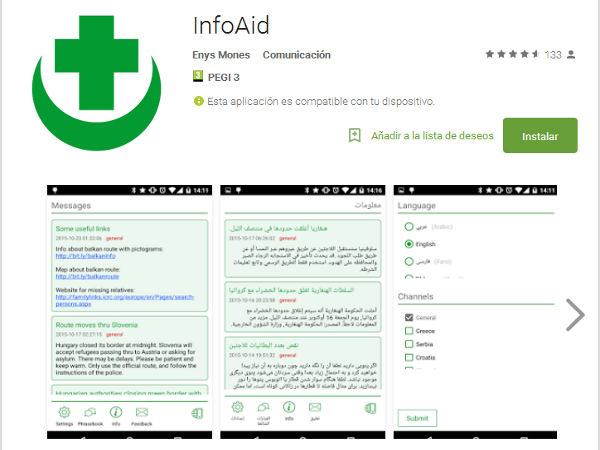 Aplicación para Android: InfoAid